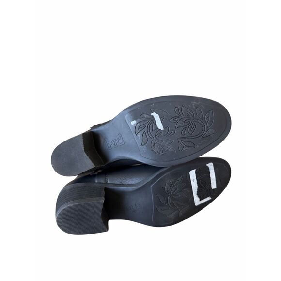 B.o.c Ankle Booties Size 8 Black Block Heel Elastic Gore Panels Cushioned - Picture 9 of 9